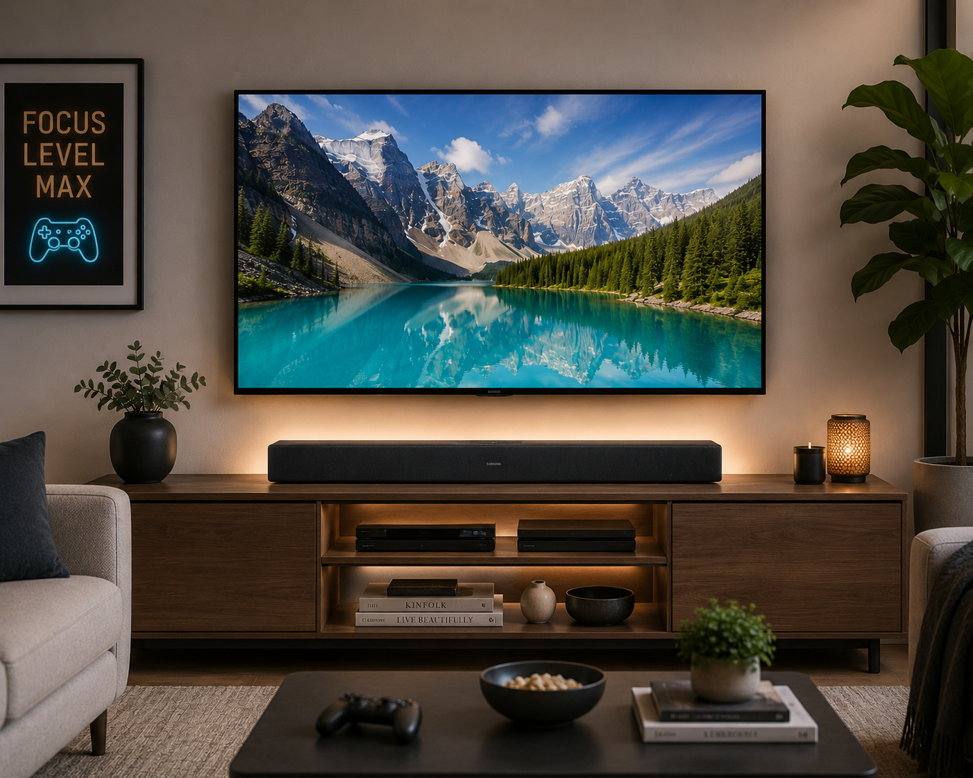 Barra de Sonido Samsung 2.0 Ch Woofer HW-B400F 