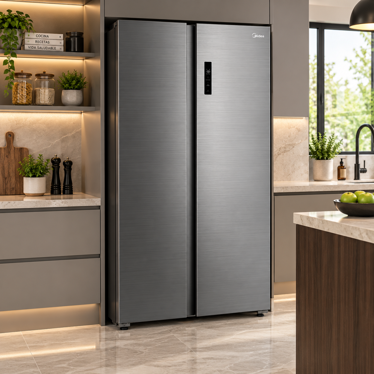 Refrigeradora Midea Side by Side Inverter 20 Pies MDRS710FGM46