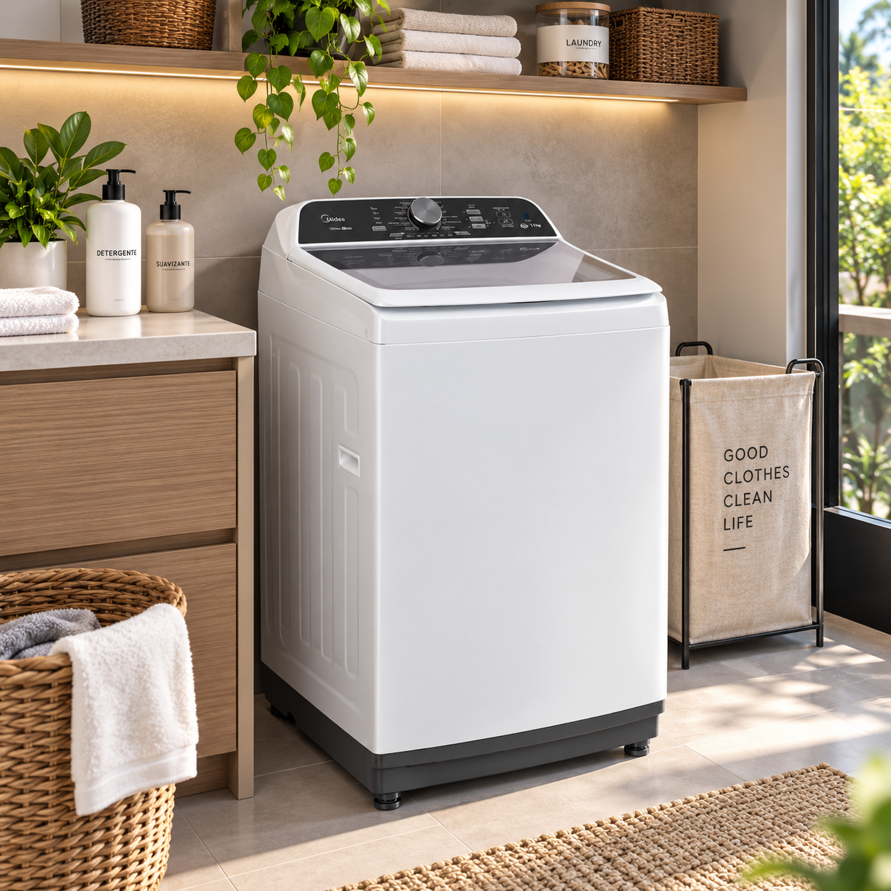 Lavadora Carga Superior Midea 17 kg MA500W170/W-CA Blanca