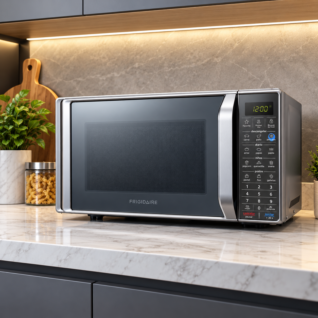 Horno Microondas Frigidaire 0.7 Pies 900W  FMDO20S3GSPG Plateado