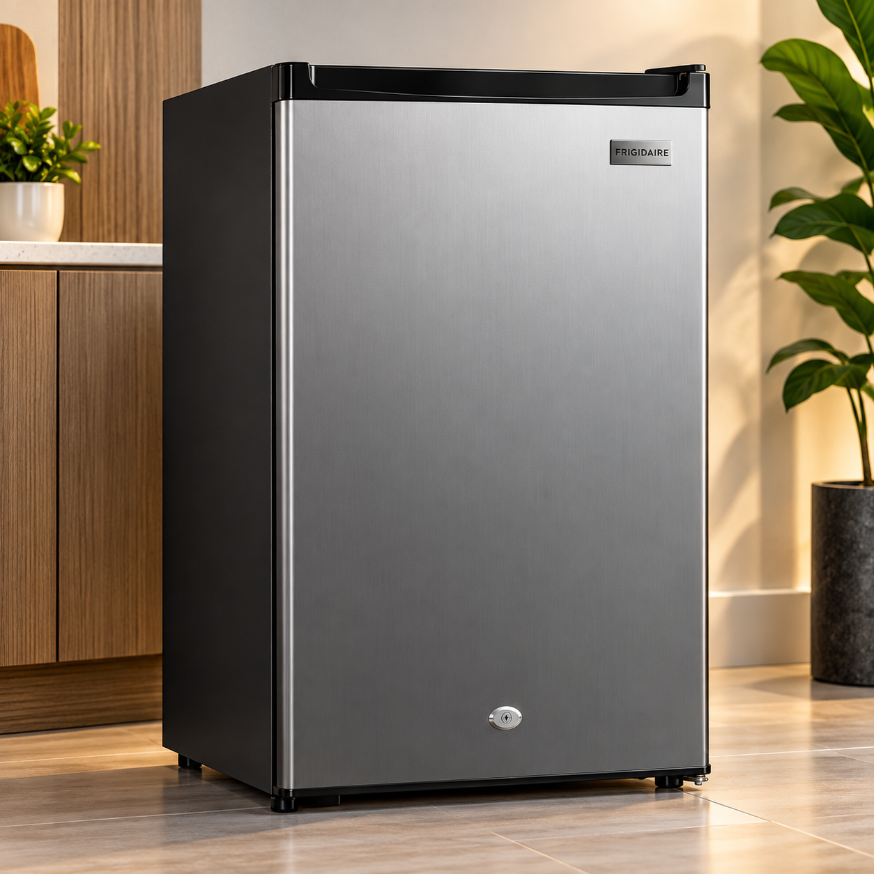 Refrigeradora Frigidaire 4.4 pies con escarcha Acero inoxidable FRD04G3HPI