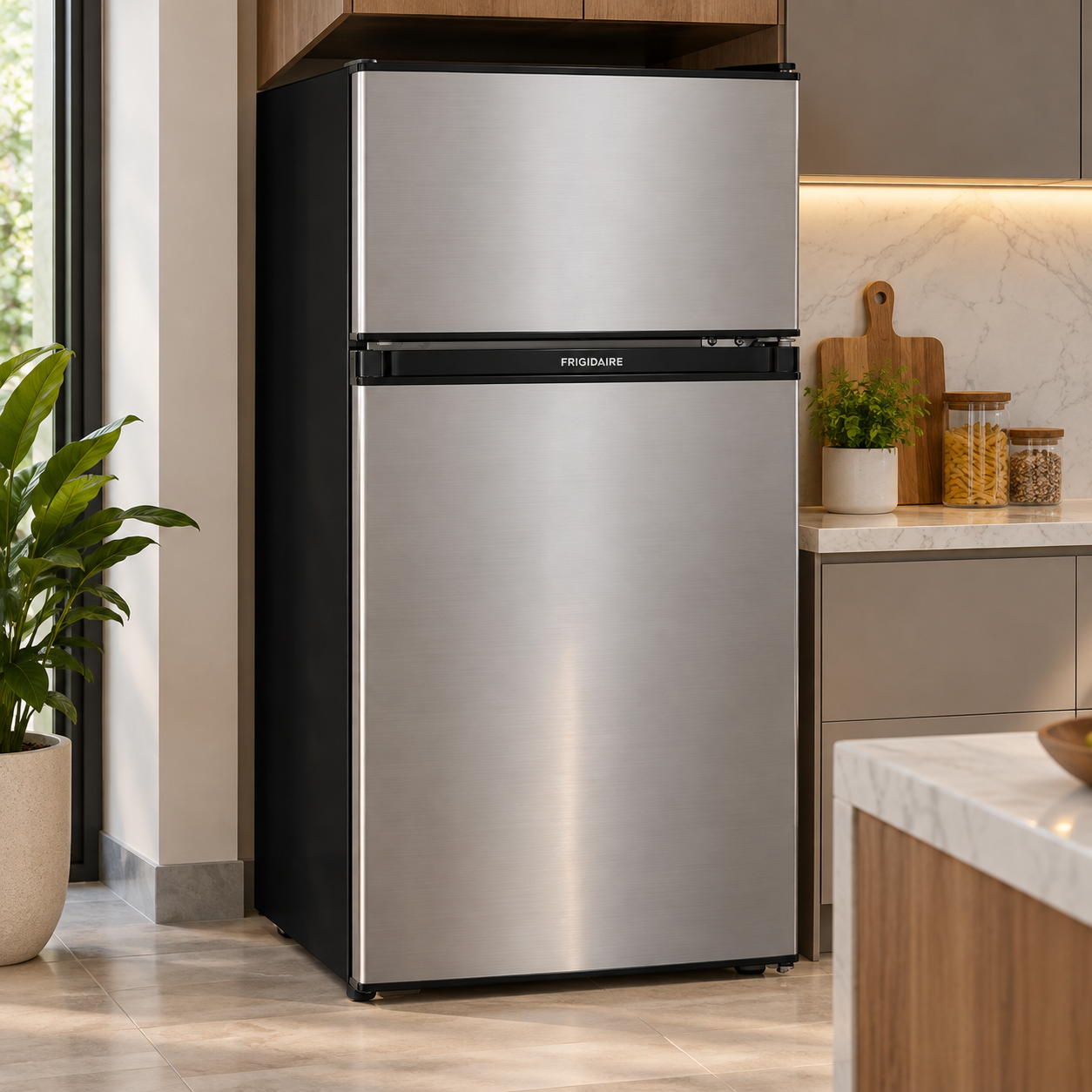 Refrigeradora Frigidaire 3.1 Pies Cúbicos 2 Puertas FFPS3133UM Silver