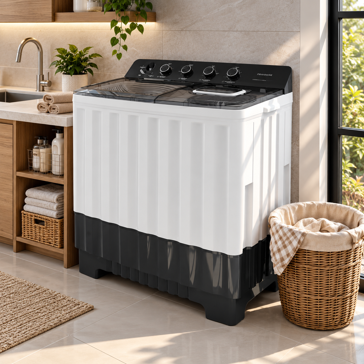 Lavadora Semiautomática Frigidaire 20 kg Doble Tina  FWTT20M4UBUZW Blanco