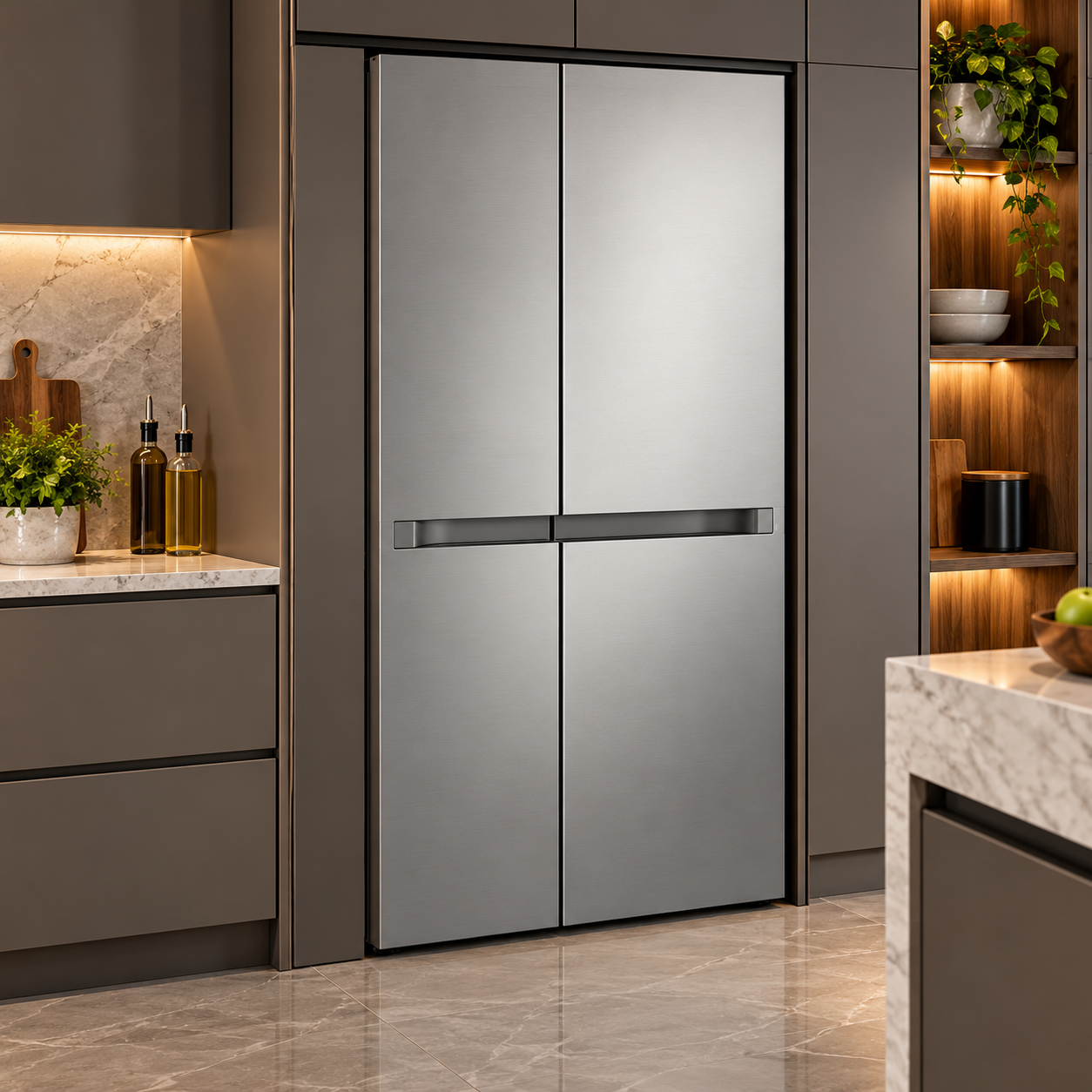 Refrigerador LG Side by Side 25 Pies Smart Inverter VS25BJNK Plateado