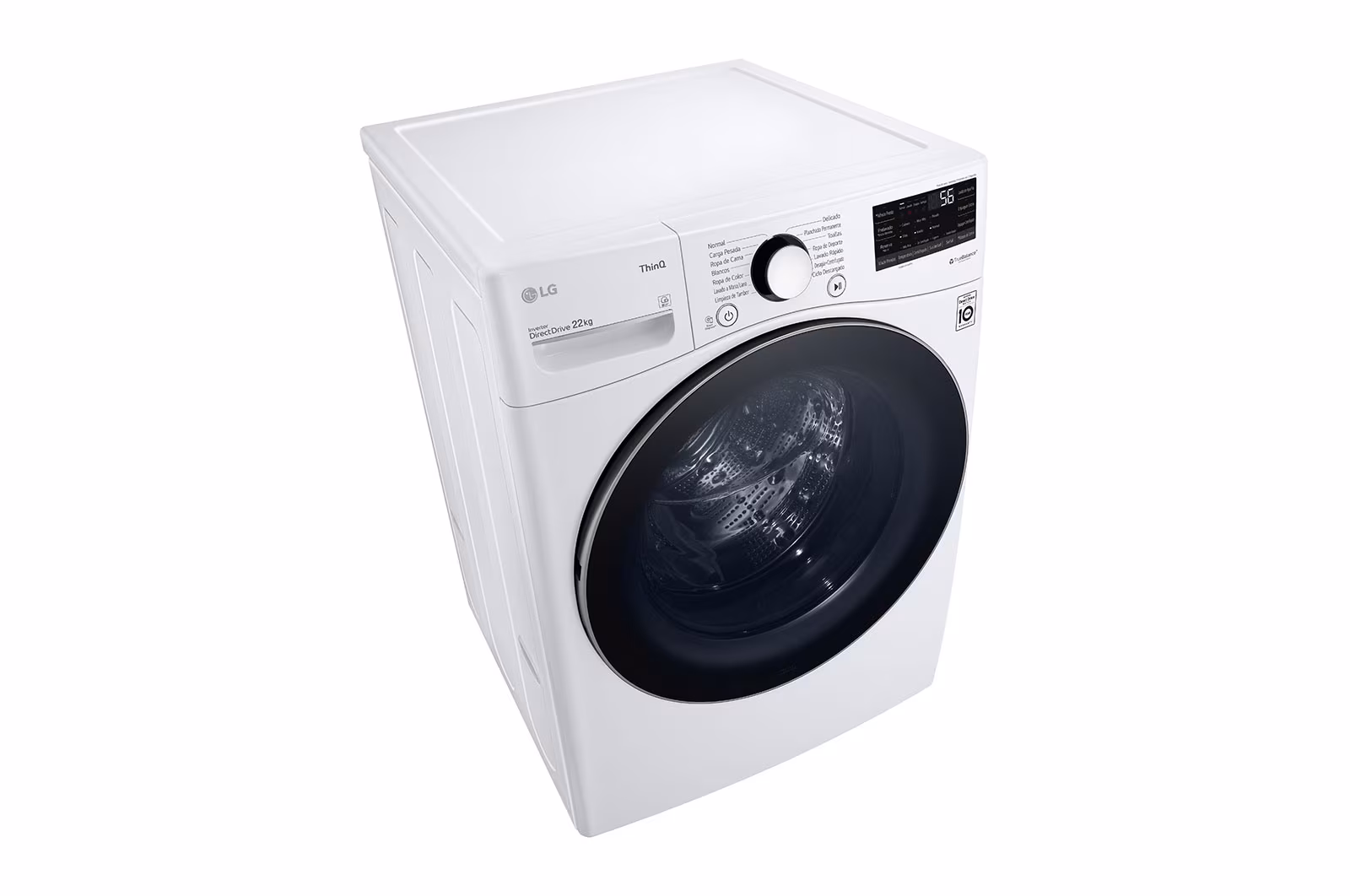 Lavadora Automática LG Carga Frontal  22 kg Blanca WM22WV26R - imagen 10