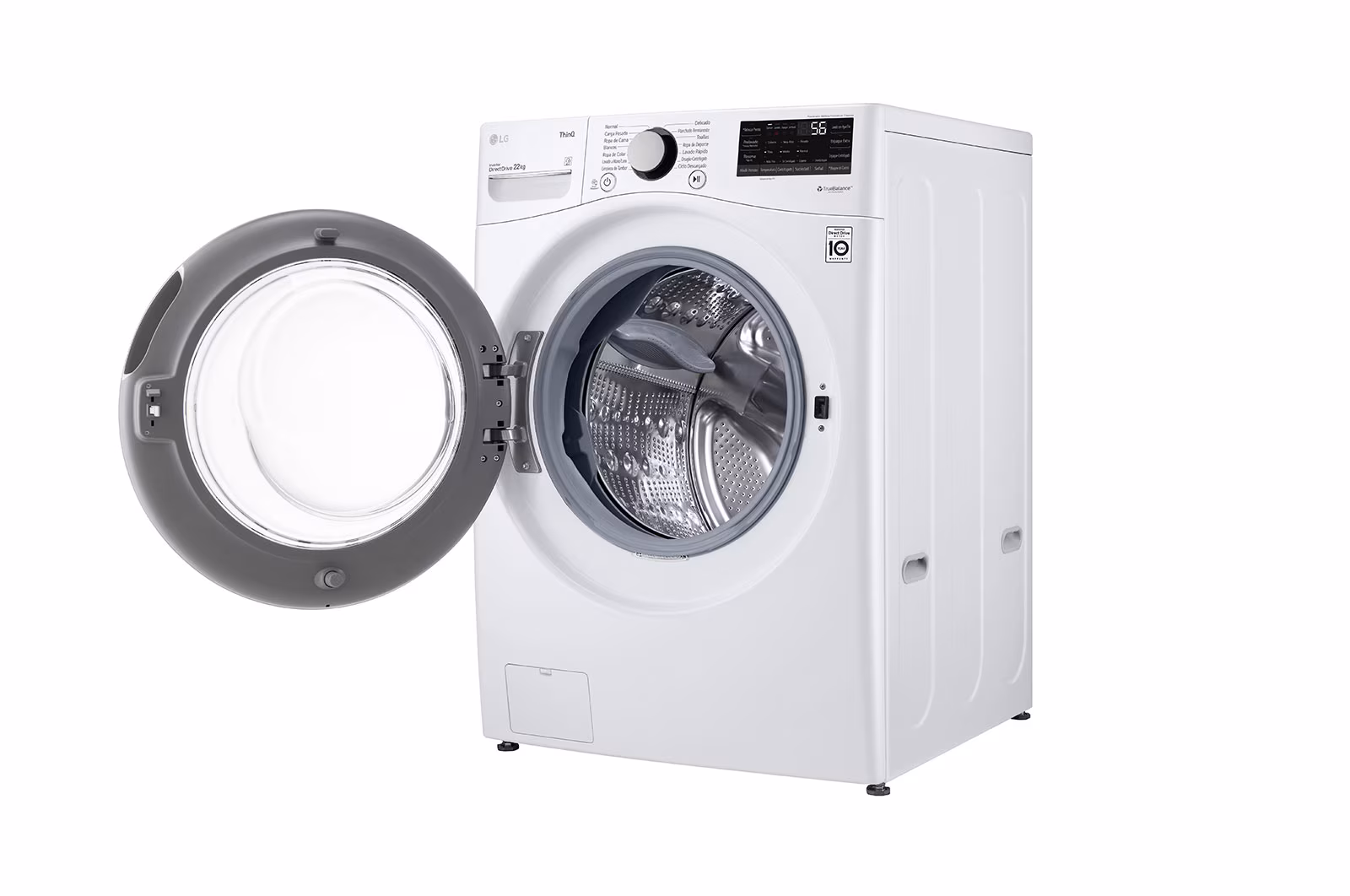 Lavadora Automática LG Carga Frontal  22 kg Blanca WM22WV26R - imagen 5