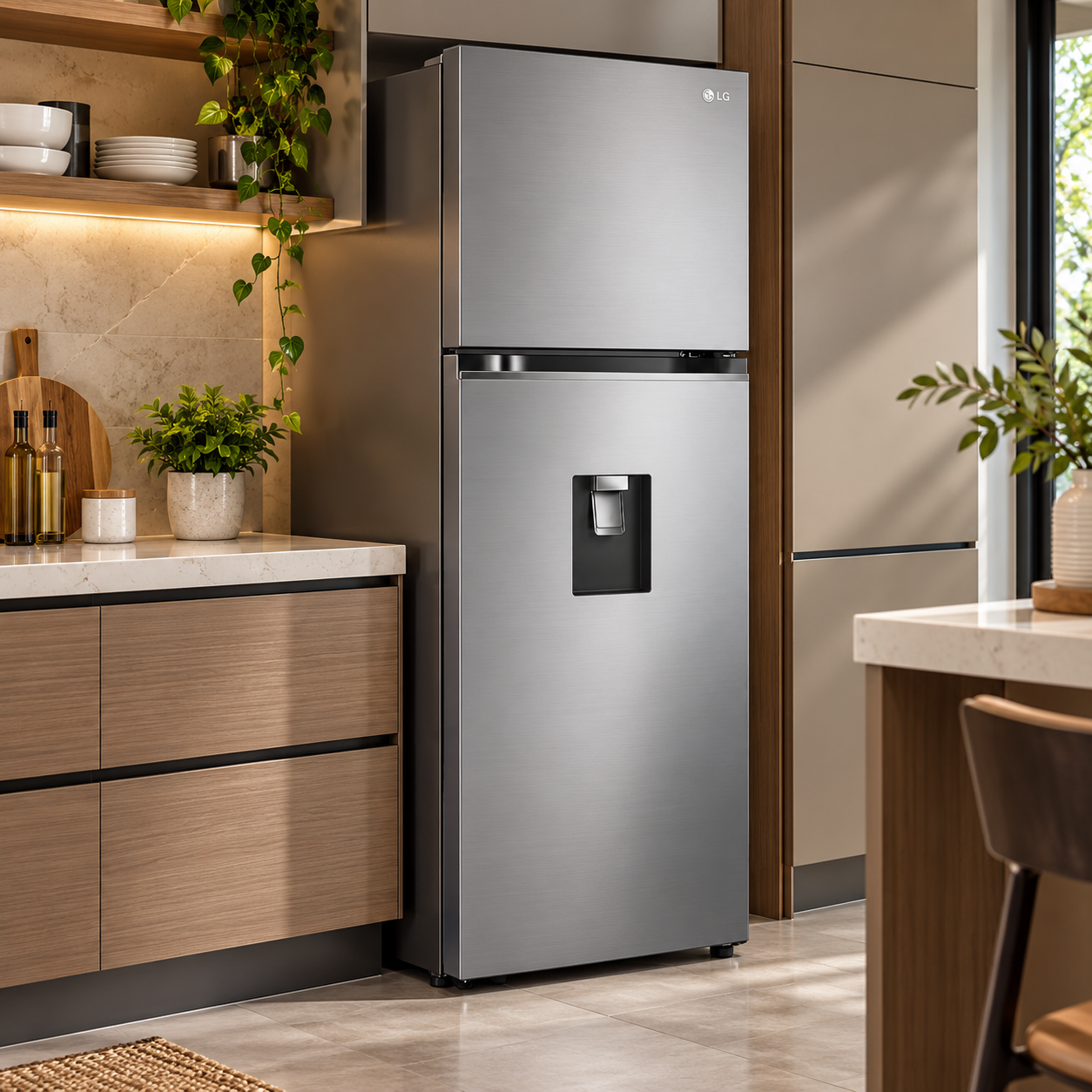 Refrigeradora LG 12 Pies Top Freezer VT34WPP Plateada