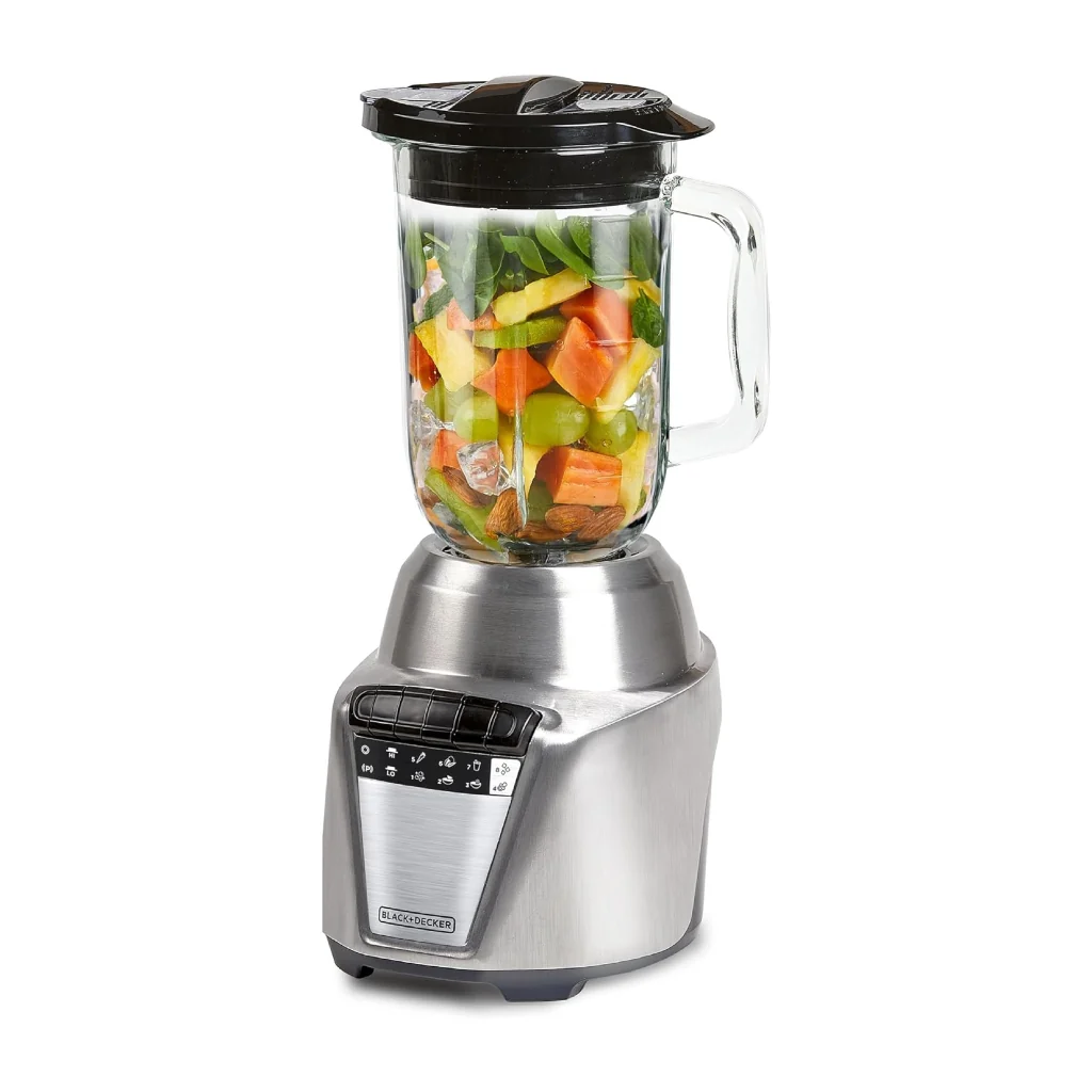 Licuadora Black + Decker de Vidrio 8 Velocidades 1.25L BL0876-2SDLA Gris - imagen 7