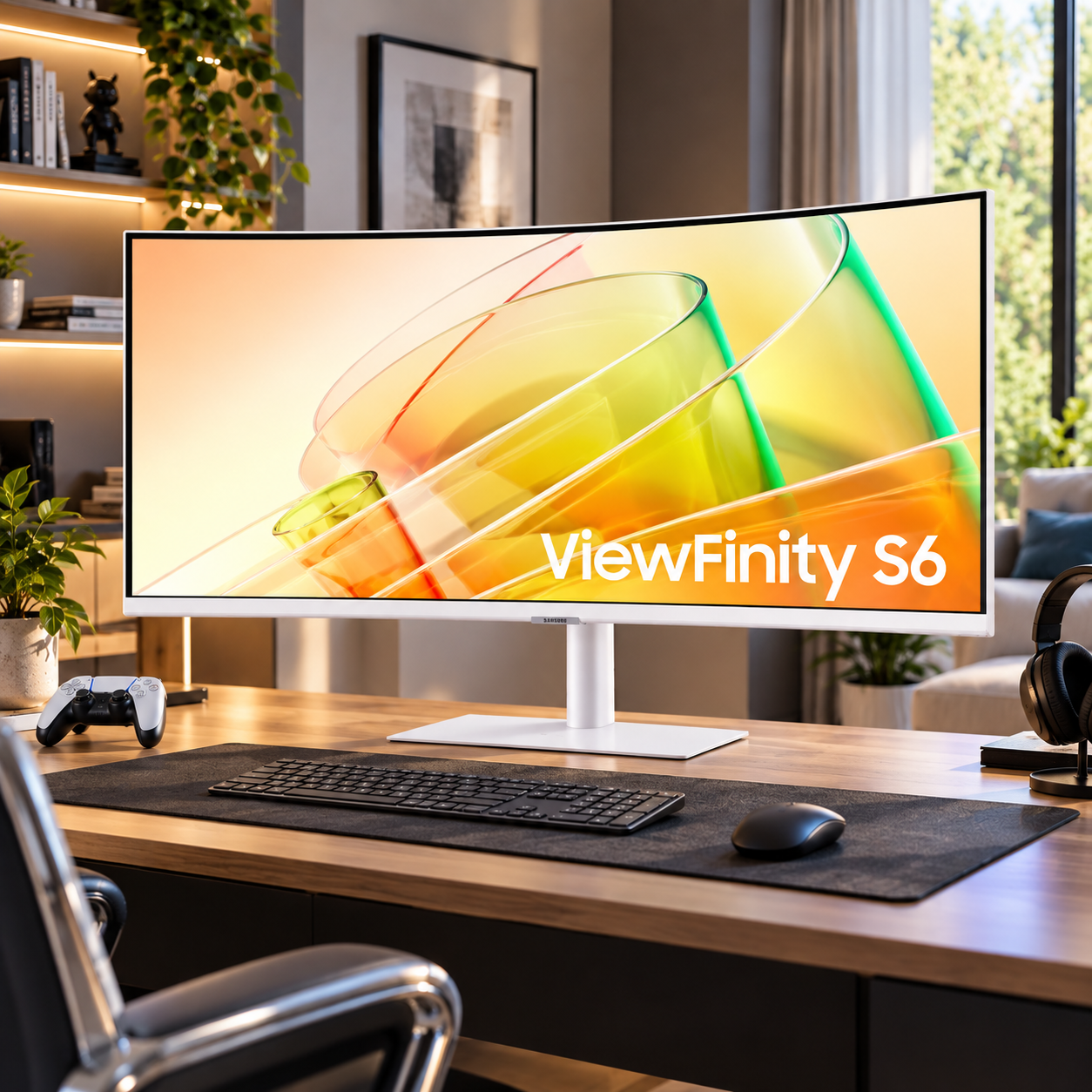 Monitor Curvo Samsung ViewFinity S6 34" Ultra-WQHD 100Hz Thunderbolt 4 LS34C654TANXGO Blanco
