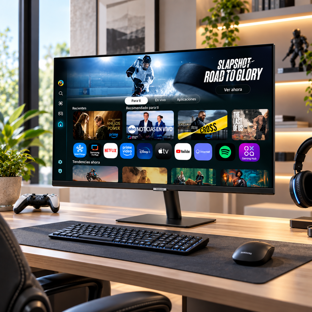 Monitor Samsung Smart M7 32 Pulgadas 4K UHD Smart TV Apps LS32FM700UNXZA