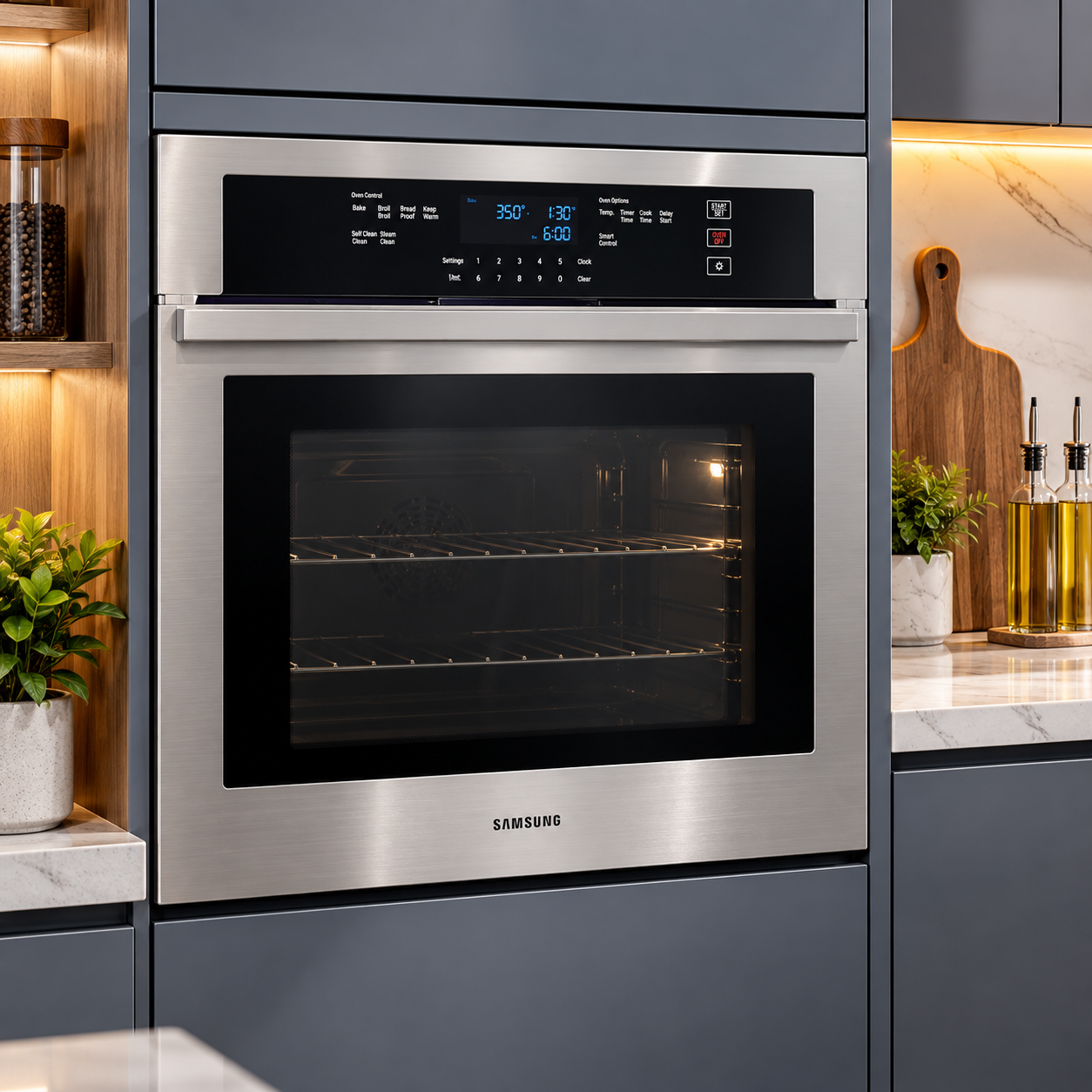 Horno Eléctrico Empotrable Samsung 30" Smart Wi-Fi Acero Inoxidable NV51T5511SS/AA