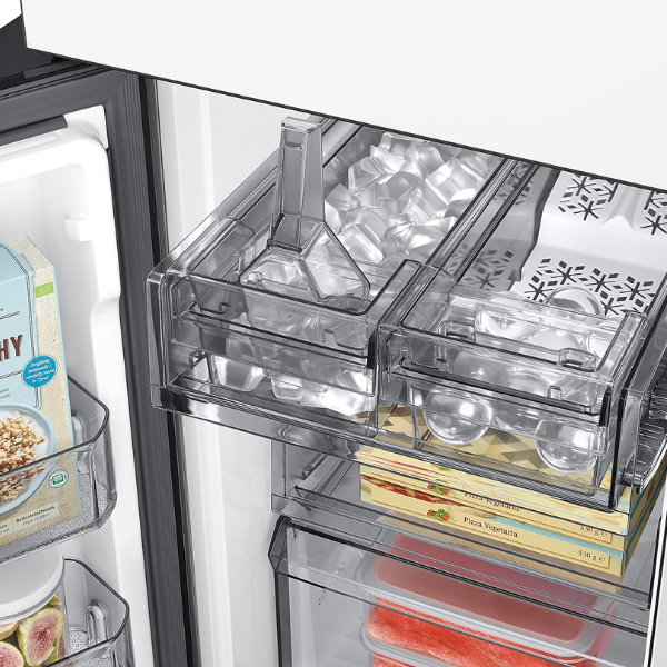 Refrigeradora Samsung Bespoke 29 Pies 4 Puertas con Centro de Bebidas RF29DB965012AP Blanca - imagen 7