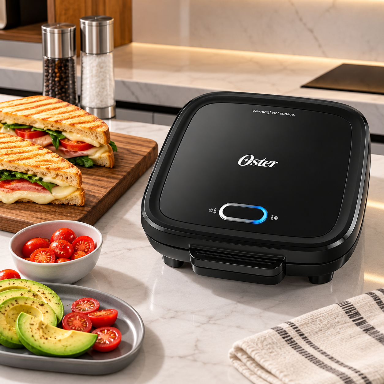 Sandwichera Oster de Platos Hondos Compacta CKSTSM400 - imagen 5