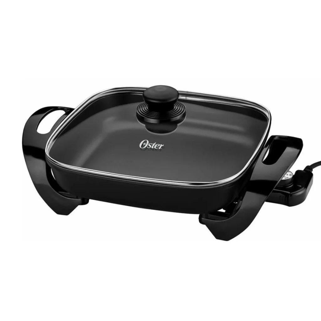 Sartén Eléctrico Oster 12" Antiadherente Tapa de Vidrio  CKSTSK1712B - imagen 2
