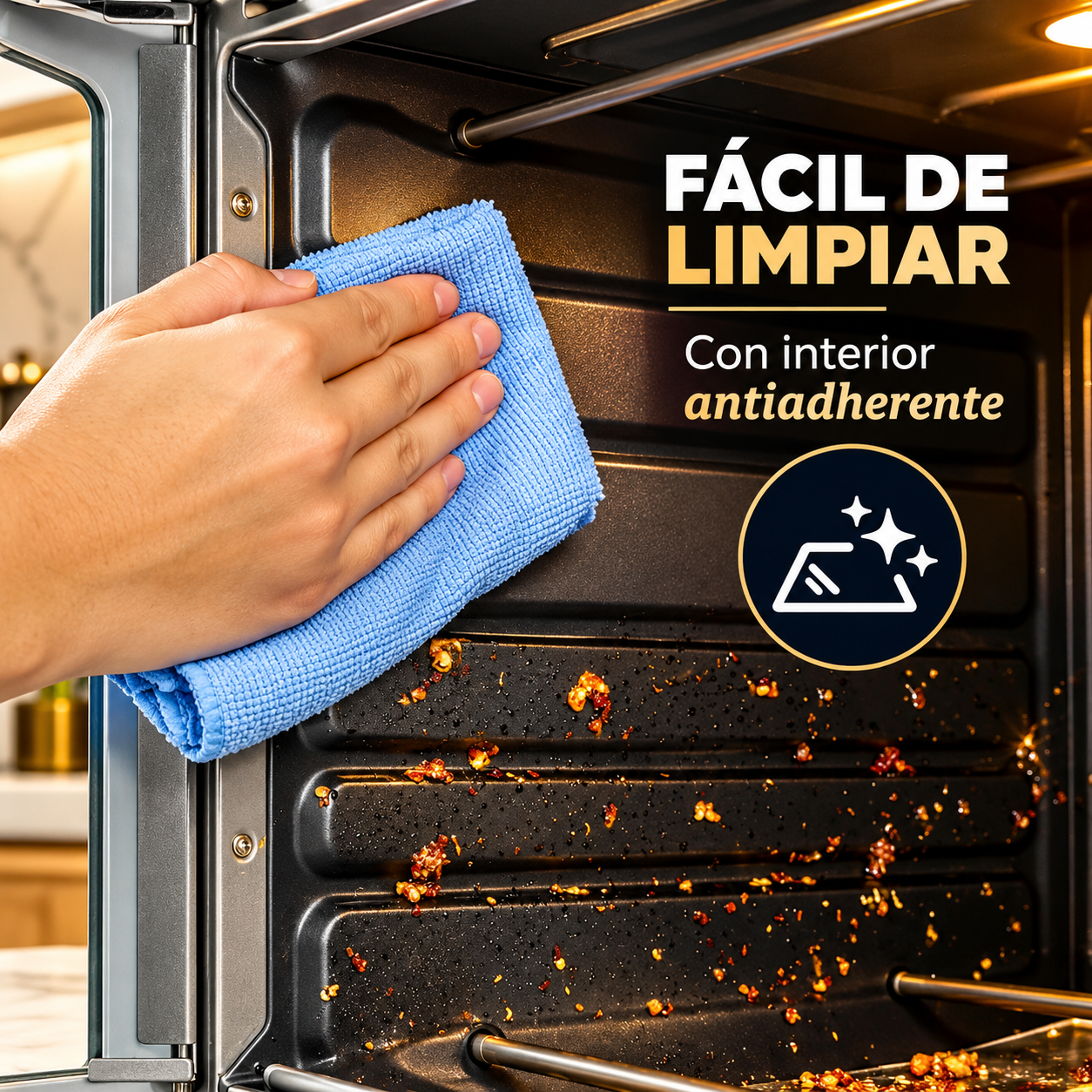 Horno con Freidora de Aire Oster 35L Puertas Francesas TSSTTV35FDMAFNS Gris - imagen 6