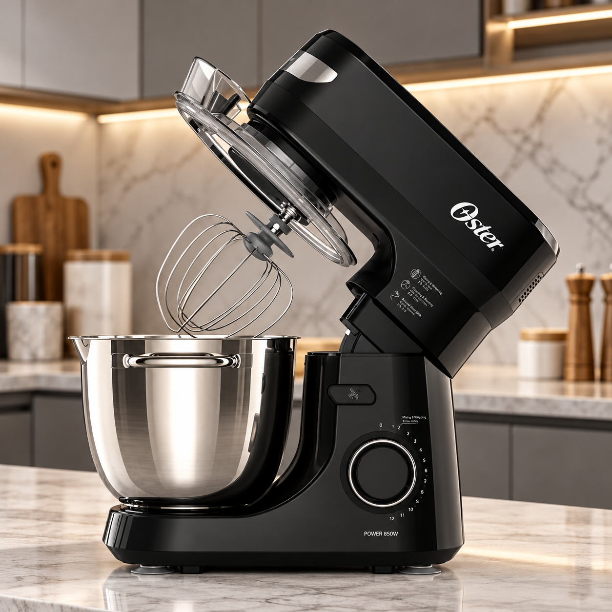 Batidora Planetaria de Pedestal Oster  Tazón 4L 850W FPSTSMPL2B Negro