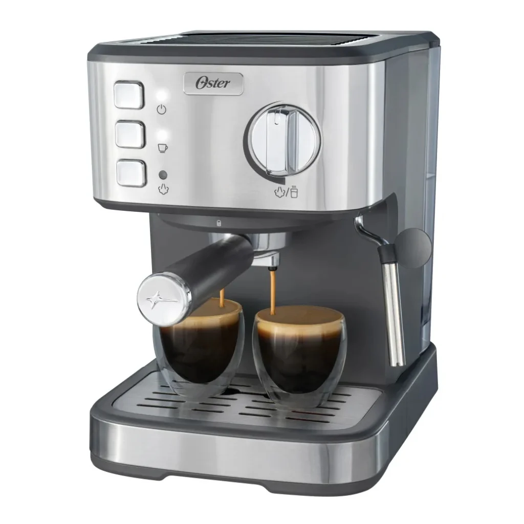 Cafetera de Espresso Oster Compacta de Acero Inoxidable BVSTEM5502 - imagen 2