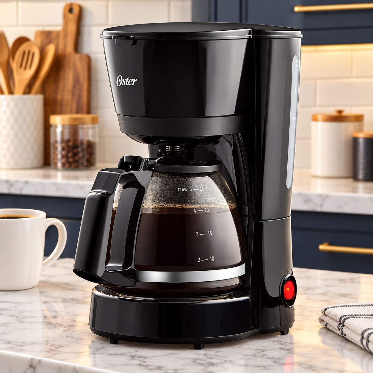 Coffee Maker Oster 5 Tazas con Filtro Permanente BVSTDC05