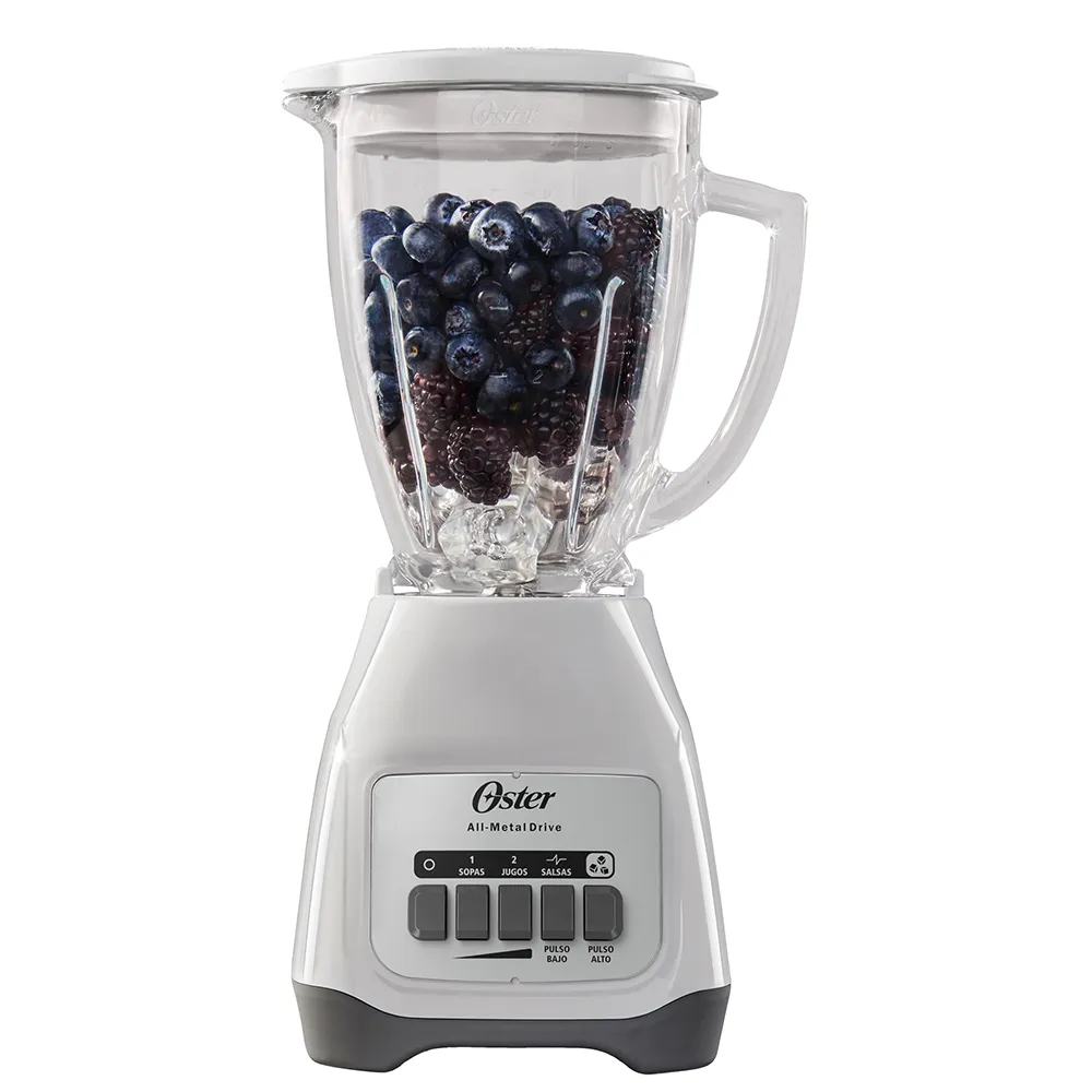 Licuadora Oster 800W de 2 Velocidades con Vaso de Vidrio 1.5L BLSTKAG-WPB Blanca - imagen 2
