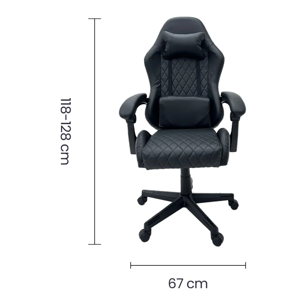 Silla Ejecutiva Gaming Tokoa Vinilo Ergonómica OS-2185 Negro - imagen 3