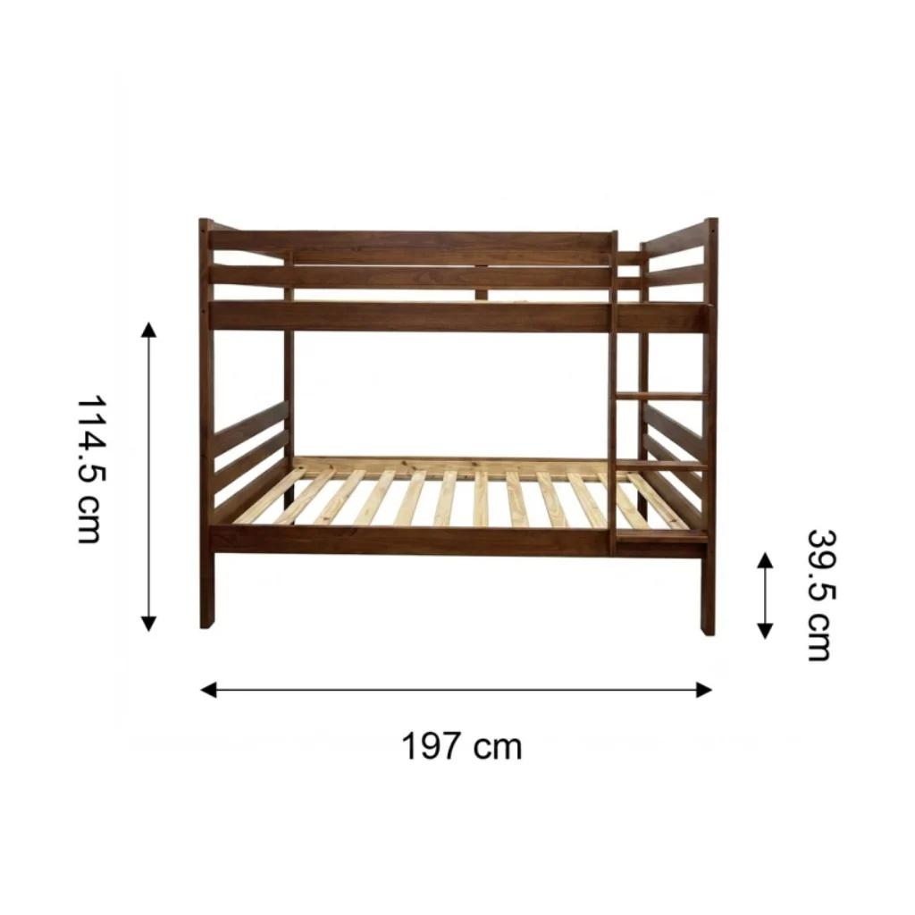 Camarote Individual Tokoa 2 Niveles de Madera CA-1723 - imagen 4